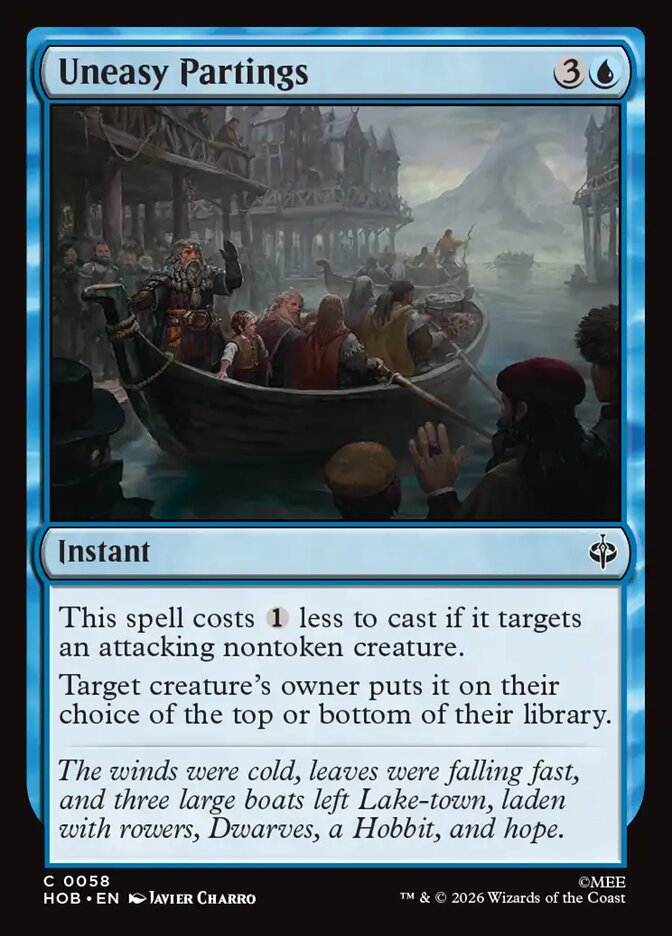 Uneasy Partings - The Hobbit