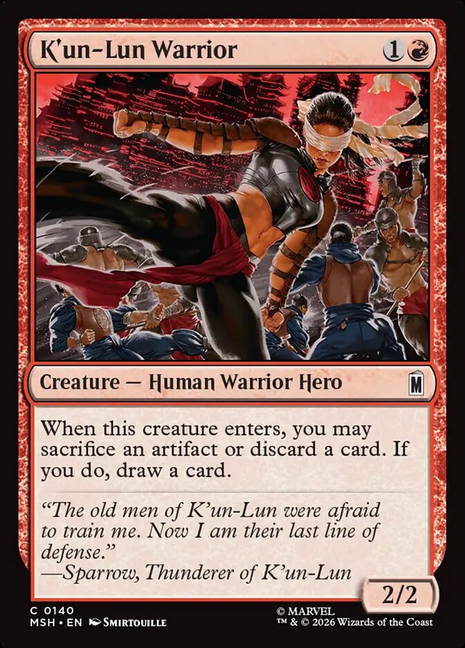 K'un-Lun Warrior - Marvel Super Heroes