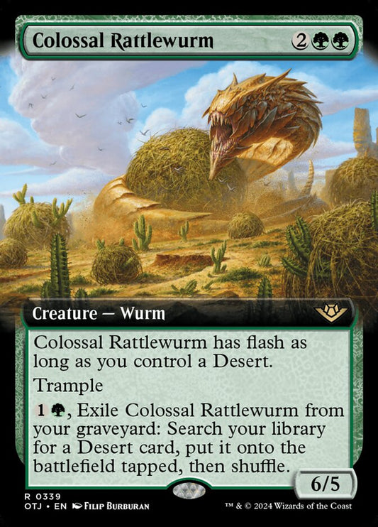 Colossal Rattlewurm - Outlaws of Thunder Junction