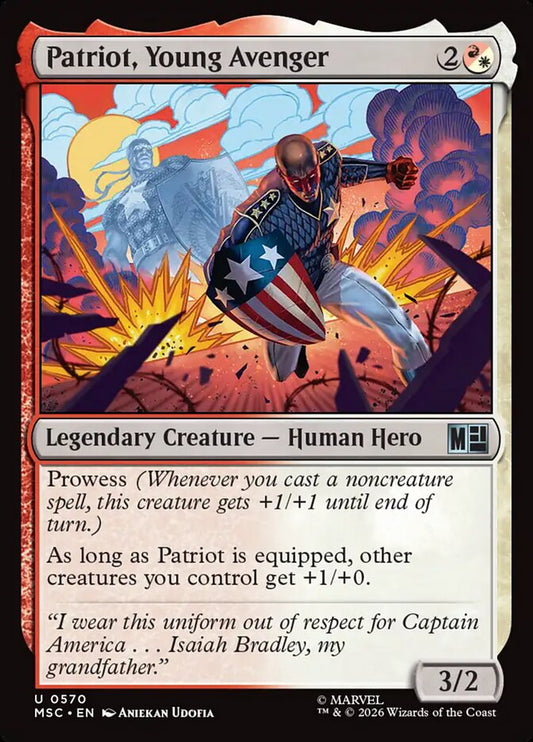 Patriot, Young Avenger - Marvel Super Heroes Commander