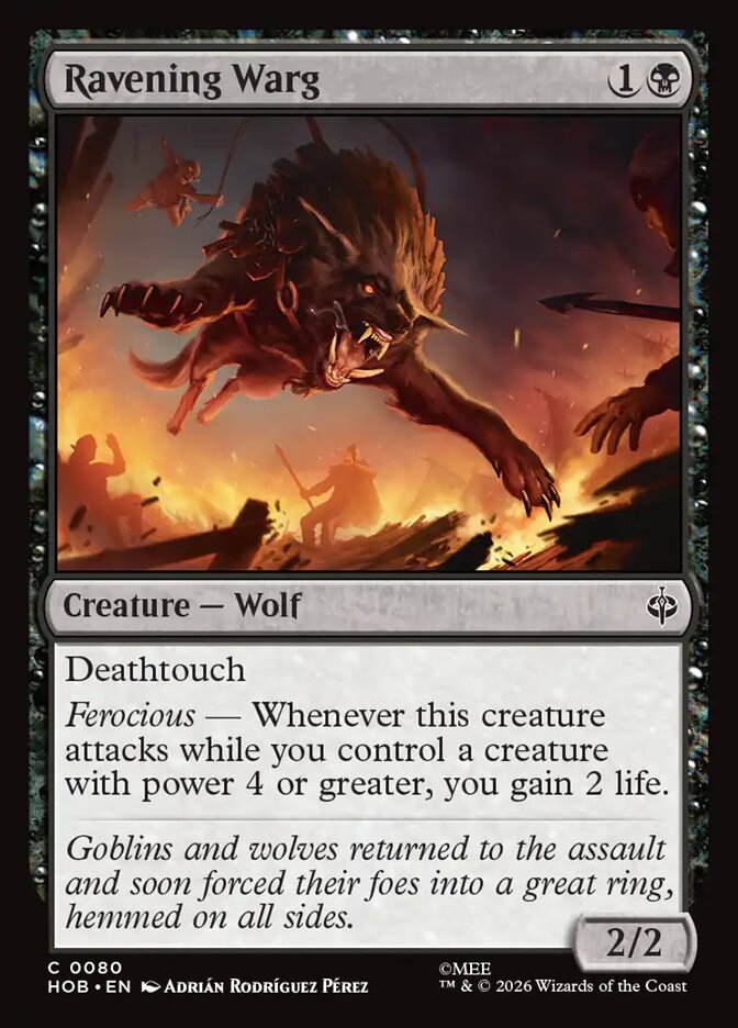 Ravening Warg - The Hobbit