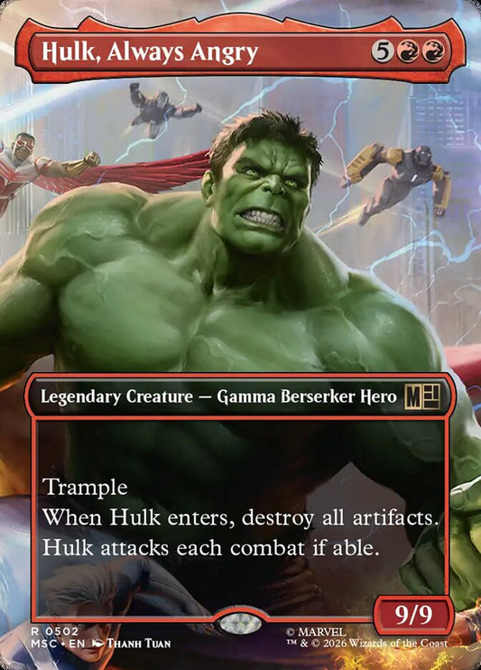 Hulk, Always Angry - Marvel Super Heroes Commander