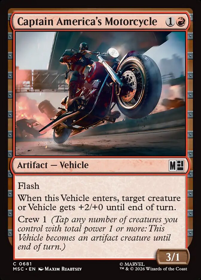 Captain America's Motorcycle - Marvel Super Heroes Commander