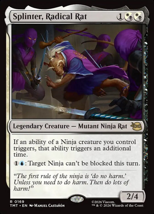 Splinter, Radical Rat - Teenage Mutant Ninja Turtles
