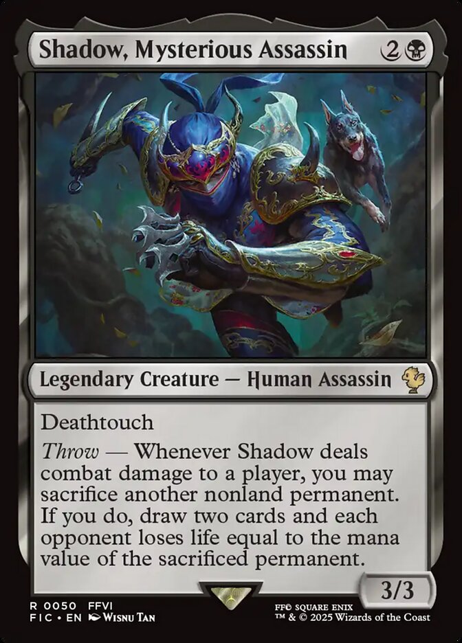 Shadow, Mysterious Assassin - Final Fantasy Commander