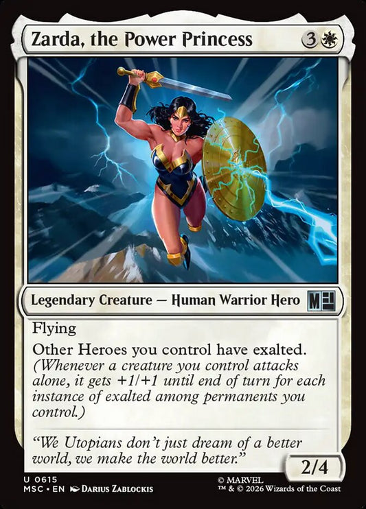 Zarda, the Power Princess - Marvel Super Heroes Commander