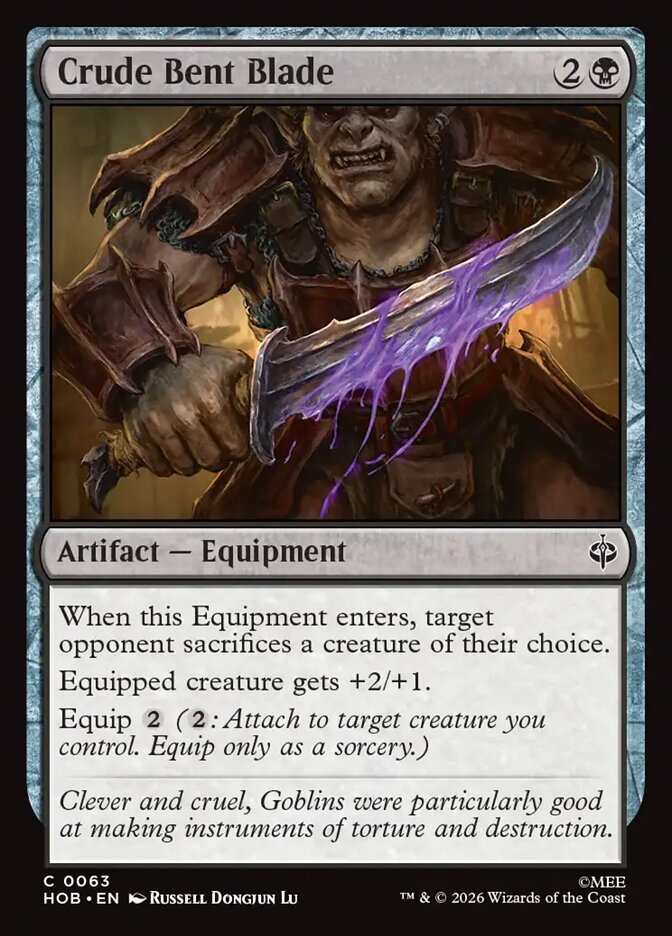 Crude Bent Blade - The Hobbit