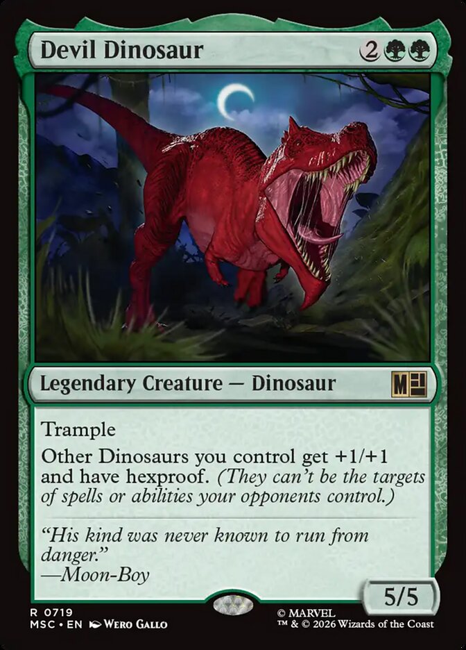 Devil Dinosaur - Marvel Super Heroes Commander